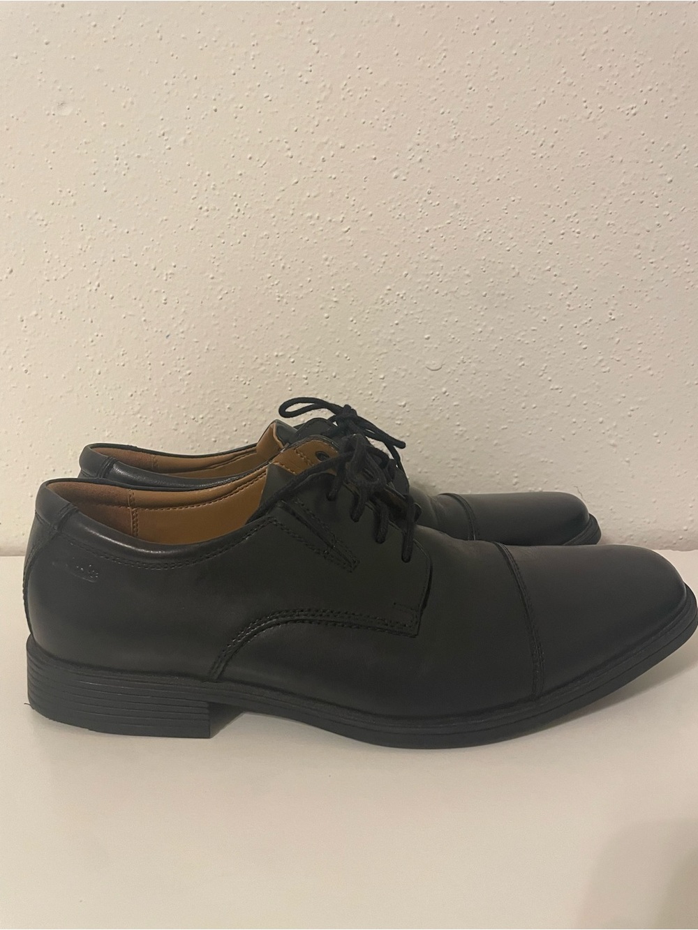 Collection Clarks Black Leather Men's Shoes - 10 men size